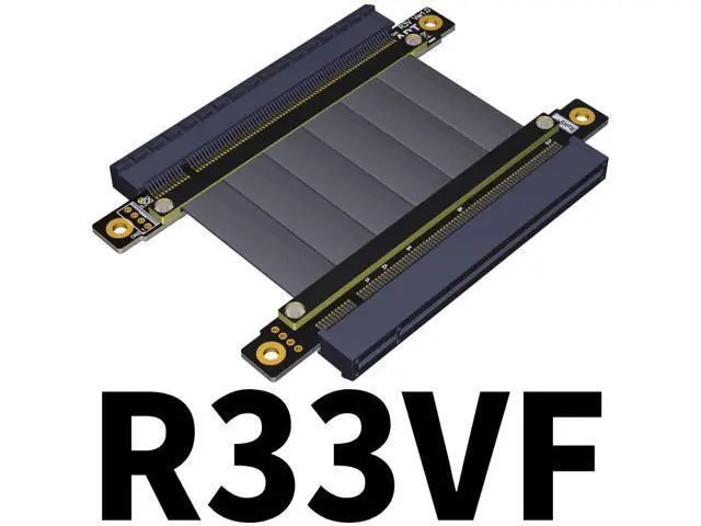 Alt view image 2 of 4 - ADT-Link PCI-Express 3.0 16x to pcie x16 Jumpers Riser Extension Cable Graphics Cards Male-Male Female-Female pcie Riser Cable (20cm, R33VF(Tx to Rx))