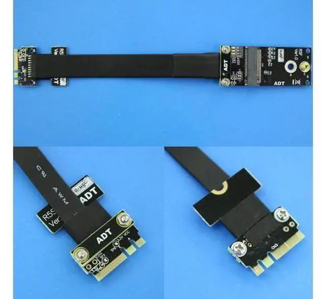 Alt view image 3 of 3 - ADT-Link M.2 Key A.E. to M.2 Key A/Key E Extension Cable for M.2 Wireless Network Extender 3/5/10/15/20/30cm(30cm, R55SF(M.2 Key A.E. to M.2 Key A))