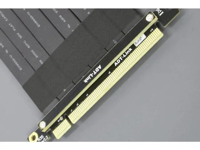 Alt view image 3 of 6 - Full Speed 3.0 PCIE X16 Riser Cable Graphics Card Extension Cable PCI Express Riser Extender for GPU 15/30/40/50cm (50cm, R33SL)