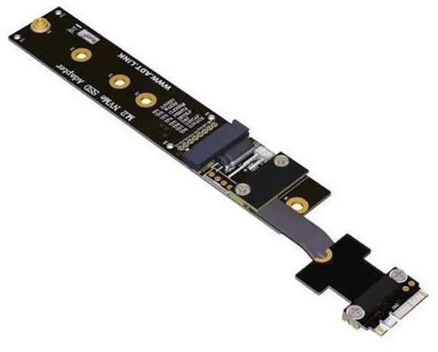 Main image of M.2 Key M NVMe SSD to M.2 Key A.E. WiFi Connector Extension Cable (25cm, R54SF(Gen3))