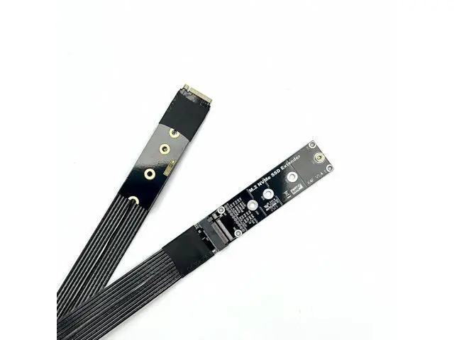Alt view image 6 of 6 - ADT-Link NGFF M-Key NVME Male to Female Extension PCI Express Cable Gen 5.0 for Mainboard SSD 2230/2242/2260/2280 (K44SF-BK(Gen5), 25cm)