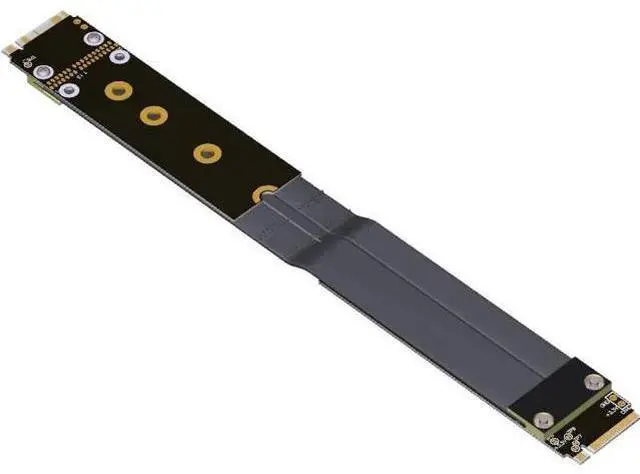 Main image of M.2 NVMe SSD Extension Cable Male to Male M.2 NVMe Key M Extension Cable PCIe3.0 x4 Full Speed (20cm, R44BB(Tx to Rx))