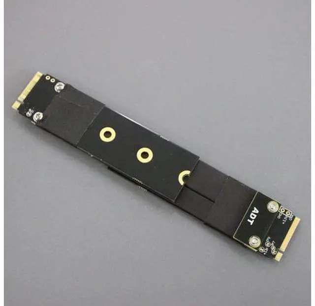 Alt view image 3 of 4 - M.2 NVMe SSD Extension Cable Male to Male M.2 NVMe Key M Extension Cable PCIe3.0 x4 Full Speed (20cm, R44BB(Tx to Rx))