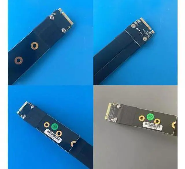 Alt view image 4 of 4 - M.2 NVMe SSD Extension Cable Male to Male M.2 NVMe Key M Extension Cable PCIe3.0 x4 Full Speed (20cm, R44BB(Tx to Rx))