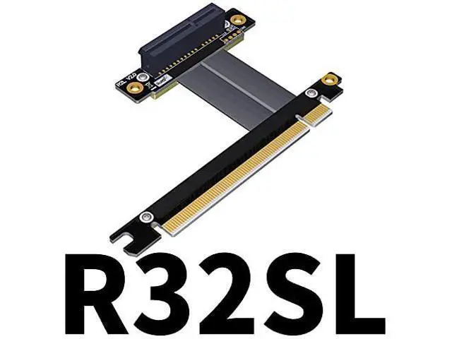 Alt view image 2 of 3 - PCI Express 3.0 x16 to x4 Extension Cable 90 180 270 Degree (50cm, R32SL)