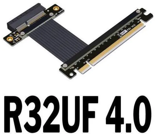 Main image of PCI Express 4.0 x16 to x4 Extension Cable 90 180 Degree (40cm, R32UL 4.0)