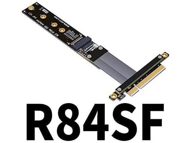 Alt view image 3 of 3 - ADT-Link PCI Express 3.0 x8 to M.2 NVMe Extension Cable Adapter for Graphics Video Cards Extension. (50cm, R84SF)