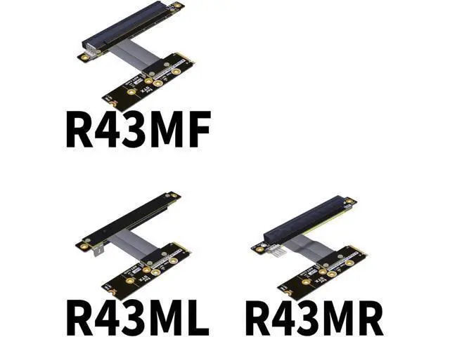 Alt view image 5 of 6 - ADT-Link M.2 NVMe to PCI-Express x16 Cable M2 NGFF NVMe Converter to PCIE X16 Graphics Card Built-in Adapter M.2 Mkey Extension Card Pci-e 16x Flexible Flat Cable (50cm, R43NL)