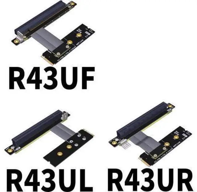 Alt view image 4 of 6 - ADT-Link M.2 NVMe to PCI-Express x16 Cable M2 NGFF NVMe Converter to PCIE X16 Graphics Card Built-in Adapter M.2 Mkey Extension Card Pci-e 16x Flexible Flat Cable (50cm, R43NL)