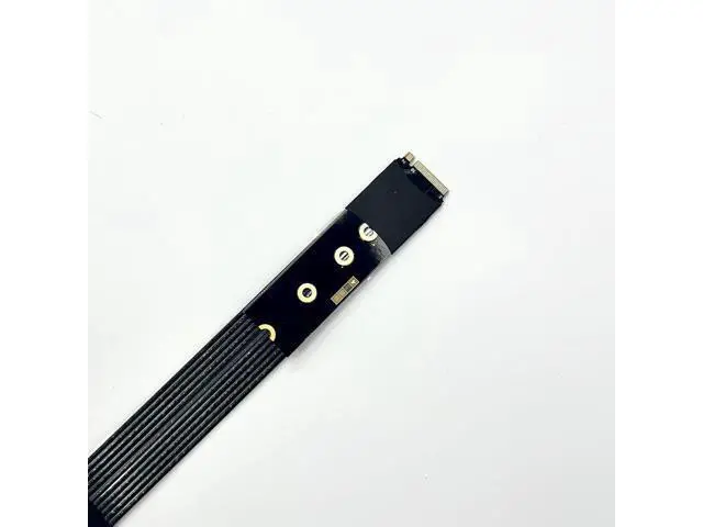 Alt view image 4 of 6 - M.2 NGFF NVMe M Key to PCIe 5.0 x16 Flat Extension Cable 128 Gbps GEN5 with Power Cord (K43SH-BK, 40cm)