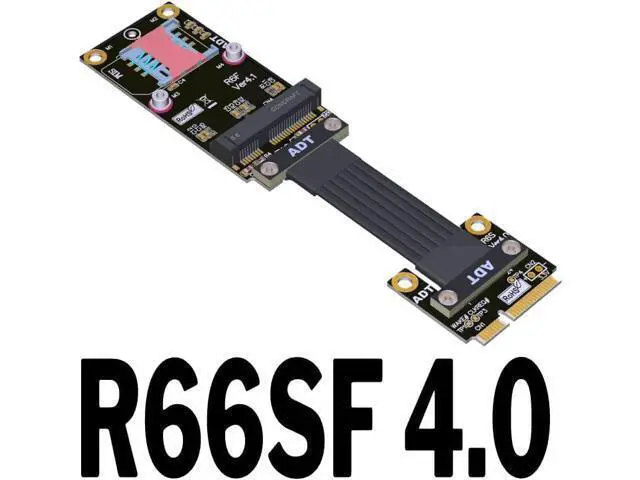 Alt view image 2 of 4 - ADT-Link Mini-PCI-E (minicard) Extension Cables for MPCIe (mini PCI-E) Extension (20cm, R66SF)