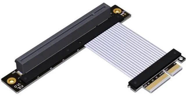 Main image of PCIe 4.0/3.0 x4 to PCIE x16 Graphics Card Riser Adapter 16x PCI-e PCI-Express Cable 90 180 Degree (20cm, K23SL(gen 4))