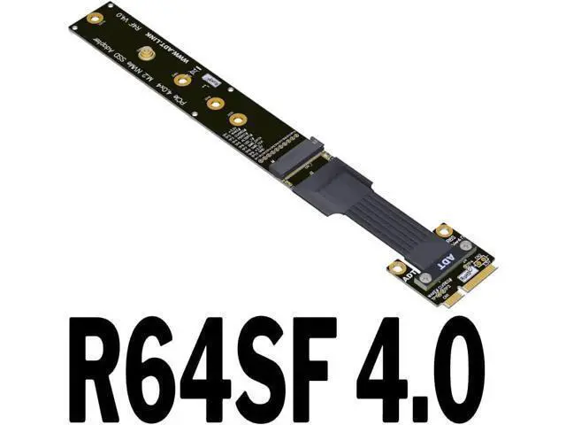 Alt view image 2 of 3 - ADT-Link Mini-PCIe to M.2 NVMe Extension Cable for M.2 WiFi Slot to mPCIe Edge Extension (15cm, R64SF)