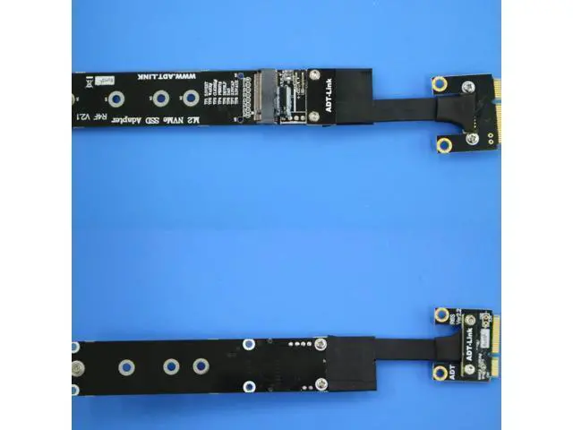 Alt view image 3 of 3 - ADT-Link Mini-PCIe to M.2 NVMe Extension Cable for M.2 WiFi Slot to mPCIe Edge Extension (15cm, R64SF)