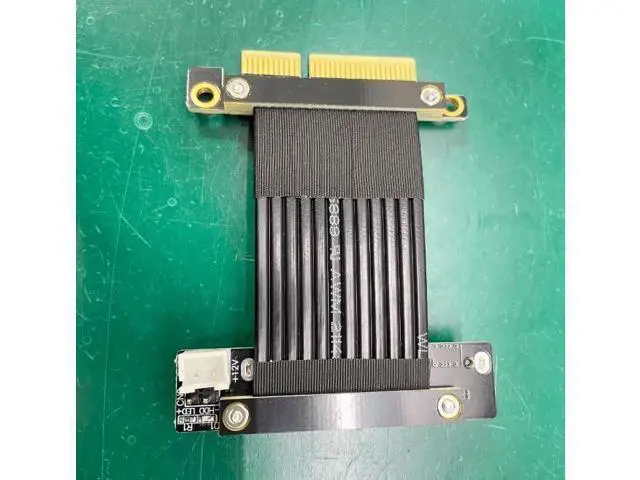 Alt view image 3 of 3 - ADT-Link PCI Express 3.0/4.0 x4 to U.2 (SFF-8639) Splint Vertical Extension Cable SSD U2 PCIe 4X Riser Card Line (50cm, R27SL-TU 4.0)
