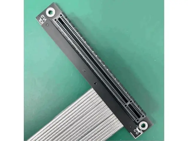 Alt view image 4 of 6 - PCIe 4.0/3.0 x4 to PCIE x16 Graphics Card Riser Adapter 16x PCI-e PCI-Express Cable 90 180 Degree (20cm, K23SL(gen 4))