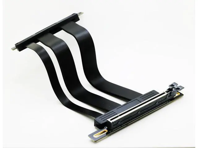Alt view image 3 of 7 - 20cm PCI-e 5.0 X16 Riser Cable,PCIe Extension Card | 90Degree Angled,Support GeForce RTX 40/RTX 50 Series AMD Radeon RX7000/RX9000 Series GPU Card