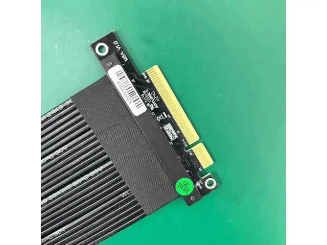 Alt view image 3 of 3 - PCI-Express 4.0/3.0 8X to pcie x8 Jumpers Riser Extension Cable Graphics Cards Male-Male Female-Female pcie Riser Cable (10cm, M88AA(4.0 Tx to Tx))
