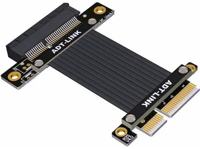Main image of PCI Express 4.0 x4 Extension Riser Cable 90 180 Degree (40cm, R22SF 4.0)