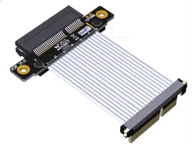 Main image of ADT-Link PCI Express 4.0 x4 to x4 Extension Riser Cable Adapter Full Speed with Metal Shield (K22SF-TL, 30cm)