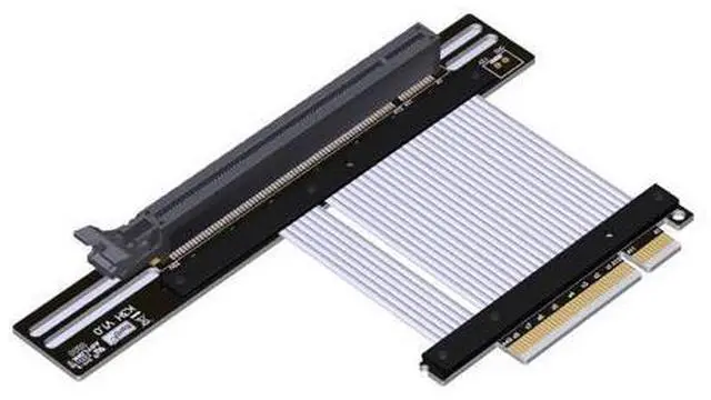 Main image of PCIe 4.0/3.0 x8 to PCIE x16 Graphics Card Riser Adapter 16x PCI-e PCI-Express 90 180 Degree (10cm, K83SH-SI 4.0)