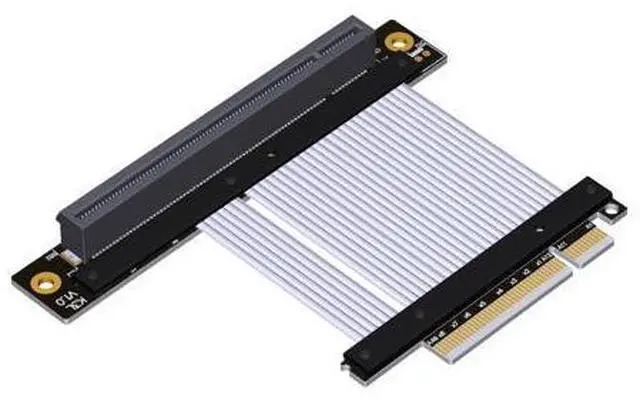 Main image of PCIe 4.0/3.0 x8 to PCIE x16 Graphics Card Riser Adapter 16x PCI-e PCI-Express 90 180 Degree (5cm, K83SL-SI 4.0)