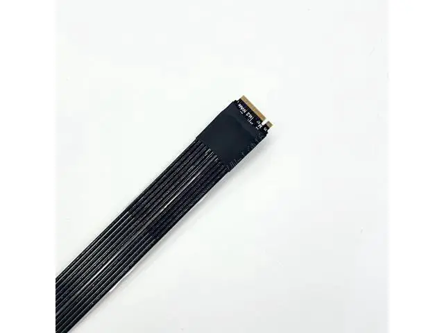 Alt view image 4 of 6 - ADT-Link PCIe 5.0 M.2 NGFF NVMe Key M Flat Extender Cable to PCIE x16 Graphics Card Riser Adapter 16x PCI-e PCI-Express for M2 2230 2242 2260 2280 (K43SF-BK, 25cm)