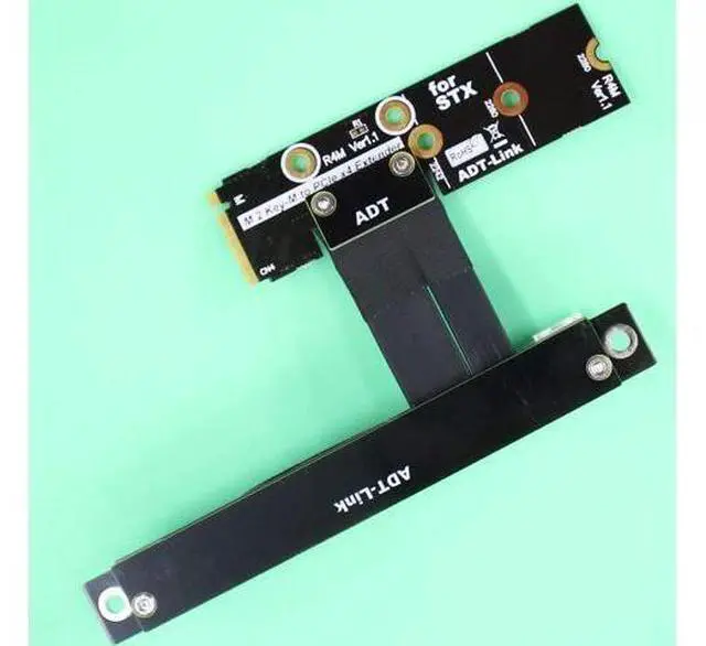Alt view image 6 of 6 - ADT-Link M.2 NVMe to PCI-Express x16 Cable M2 NGFF NVMe Converter to PCIE X16 Graphics Card Built-in Adapter M.2 Mkey Extension Card Pci-e 16x Flexible Flat Cable (50cm, R43ML)