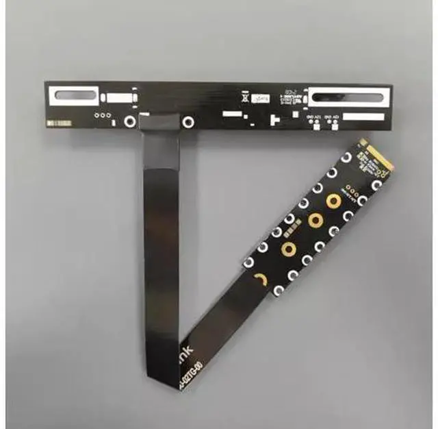Alt view image 2 of 5 - PCIe 5.0 M.2 NVMe to PCIe x16 FFC Flexible Cable Gen5 x4 (128Gbps) for Graphics Cards and Ultra SSDs\u2026 (F43SP-25cm)