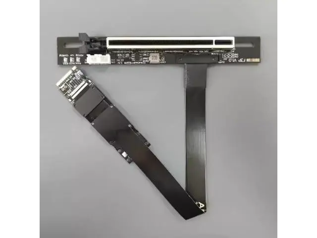 Alt view image 3 of 5 - PCIe 5.0 M.2 NVMe to PCIe x16 FFC Flexible Cable Gen5 x4 (128Gbps) for Graphics Cards and Ultra SSDs\u2026 (F43SP-25cm)
