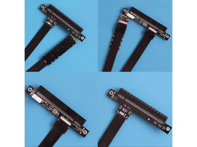 Alt view image 3 of 5 - PCIe 5.0 M.2 NVMe to PCIe x16 FFC Flexible Cable Gen5 x4 (128Gbps) for Graphics Cards and Ultra SSDs\u2026 (F43SC-50cm)