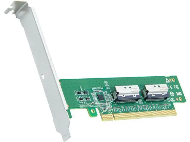Alt view image 5 of 7 - 2xMCIO(74pin) 8i to PCIe X16 Adapter, Gen5 PCIe5.0