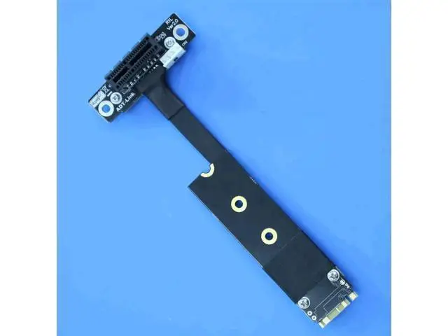 Alt view image 2 of 2 - ADT-Link M.2 NVMe to PCI Express x1 Extension Cable 1x 3.0 to M.2 NGFF NVMe Key M Riser Adapter Card Extension Ribbon Cable M2 Key-M (50cm, R41SL(Gen3))