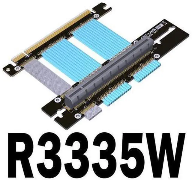 Main image of ADT-Link PCIe 4.0 x16 Riser Cable, EMI Shielded High-Speed Flexible Extender PCI Express Gen 4 for Graphics Card (White) (15cm, R3335W)