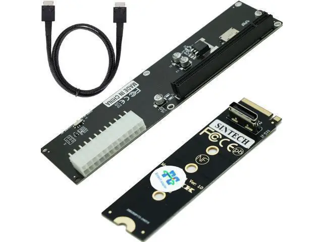 Alt view image 3 of 7 - M.2 M-Key to PCI-e PCI-Express 16X 3.0 25cms and 4.0 50cms Extension Cable As External Graphics Card