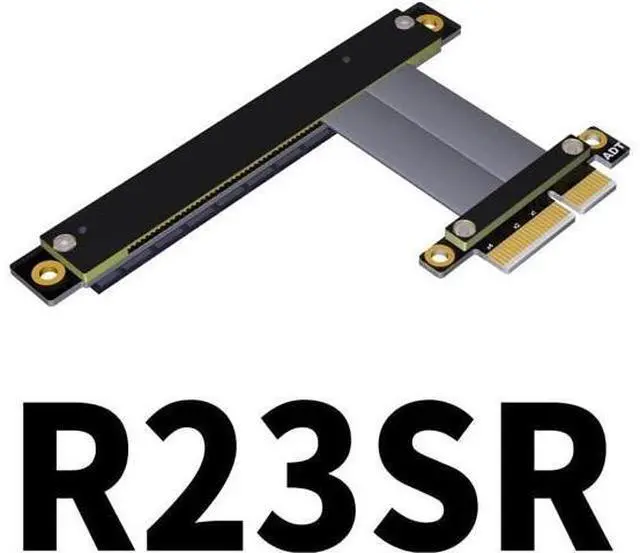 Alt view image 2 of 5 - ADT-Link PCIe 4.0/3.0 x4 to PCIE x16 Graphics Card Riser Adapter 16x PCI-e PCI-Express Cable 90 180 Degree (20cm, R23SR(gen 3))