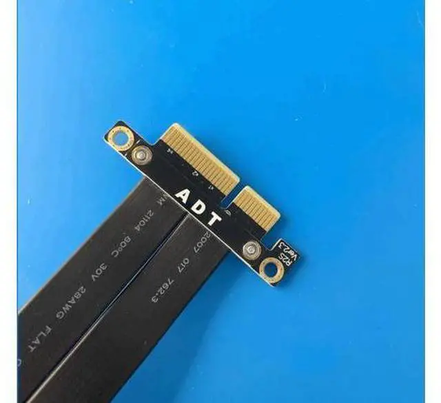Alt view image 4 of 5 - ADT-Link PCIe 4.0/3.0 x4 to PCIE x16 Graphics Card Riser Adapter 16x PCI-e PCI-Express Cable 90 180 Degree (20cm, R23SR(gen 3))