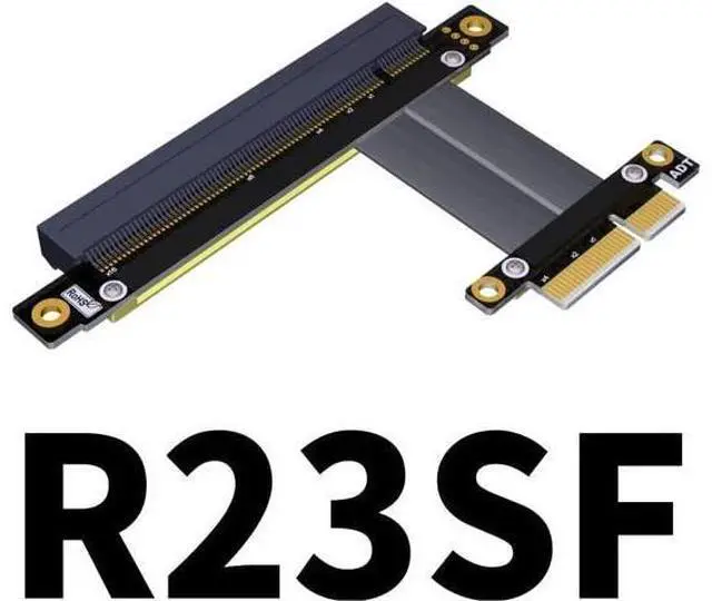 Main image of ADT-Link PCIe 4.0/3.0 x4 to PCIE x16 Graphics Card Riser Adapter 16x PCI-e PCI-Express Cable 90 180 Degree (20cm, R23SF(gen 3))