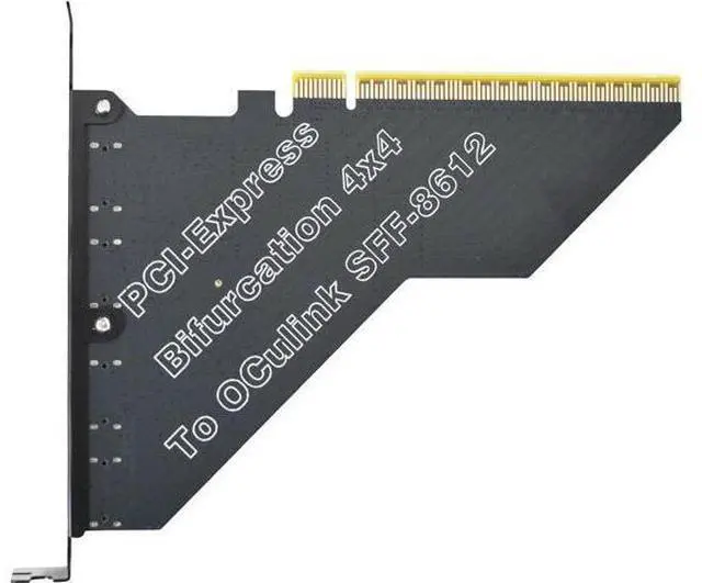 Alt view image 2 of 5 - Gen4 PCIe to Oculink SFF-8612 Adapter SFF-8611 External Graphics Card for GPU Dock, eGPU, NVMe SSD (PCIe x16 to Oculink)
