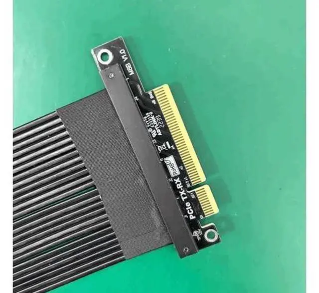 Alt view image 4 of 4 - ADT-Link PCI-Express 4.0/3.0 8X to pcie x8 Jumpers Riser Extension Cable Graphics Cards Male-Male Female-Female pcie Riser Cable (15cm, M88AB(4.0 Tx to Rx))