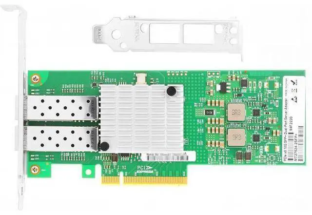 Alt view image 3 of 6 - 10GbE NIC Card for Mellanox MCX312B-XCCT, PCIe 3.0 x8 10Gb Ethernet NIC with Mellanox ConnectX-3 Chipset, Dual SFP+ Network Card