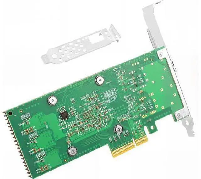 Alt view image 3 of 6 - 25GbE NIC Card for Mellanox MCX4111A-SFP28-X4, PCIe 3.0 x4 25Gb Ethernet NIC with Mellanox ConnectX-4 Lx Chipset, Single SFP28 Network Card Support RDMA