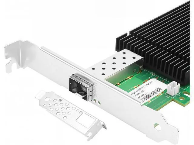 Alt view image 4 of 6 - 25GbE NIC Card for Mellanox MCX4111A-SFP28-X4, PCIe 3.0 x4 25Gb Ethernet NIC with Mellanox ConnectX-4 Lx Chipset, Single SFP28 Network Card Support RDMA