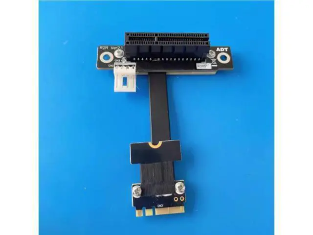 Alt view image 5 of 5 - ADT-Link M.2 Key A.E. to PCIe x4 Extension Cable for PCIe x4 RAID Card, NVMe SSD, LAN Card Capture Card to M.2 A.E Extender (50cm, R52SR)