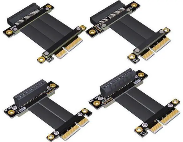 Main image of ADT-Link PCI-E 3.0 x4 Riser Cable Male-to-Female x4 to x4 Graphics Card Extension Motherboard Extender Gen3.0 High Speed (20cm, R22SF)