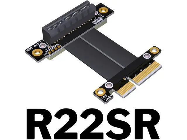 Alt view image 5 of 6 - ADT-Link PCI-E 3.0 x4 Riser Cable Male-to-Female x4 to x4 Graphics Card Extension Motherboard Extender Gen3.0 High Speed (20cm, R22SF)