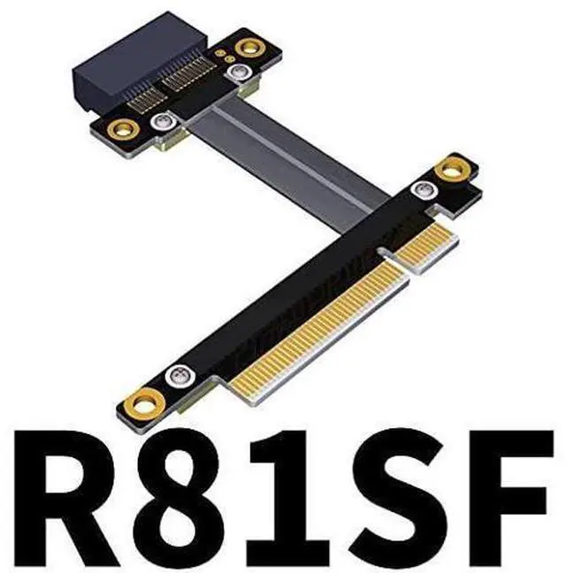 Main image of PCI Express 3.0 x8 to x1 Extension Cable 90 180 270 Degree (60cm, R81SR)