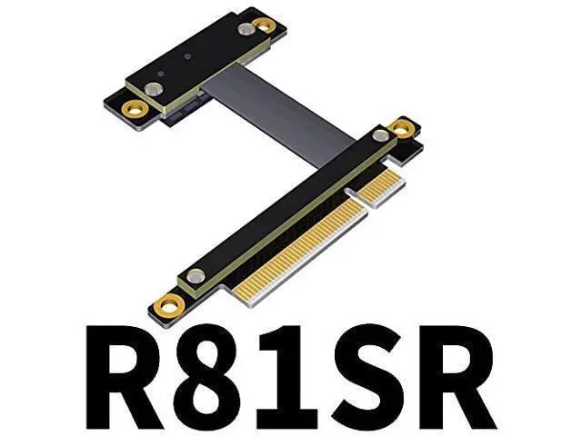 Alt view image 3 of 3 - PCI Express 3.0 x8 to x1 Extension Cable 90 180 270 Degree (60cm, R81SR)