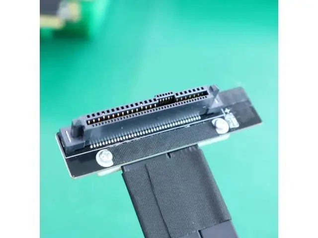 Alt view image 2 of 3 - ADT-Link PCI-E x8 Edge to U.2 90 180 Degree Connector Extension Cable Gen3 (20cm, R87SF)