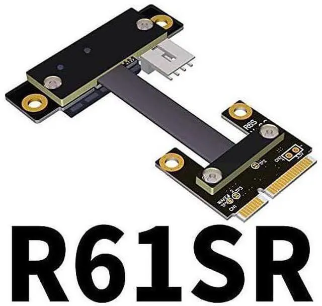 Alt view image 4 of 5 - ADT-Link Mini-PCIe to PCIe 3.0 x1 Extension Cable for PCIe x1 Audio Card Wireless LAN Card to mPCIe Extender (50cm, R61SL)